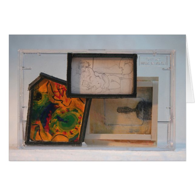 Miniatures Homage to Painters K7 1986 Mixed-media Hälsningskort (Framsidan Horizontal)