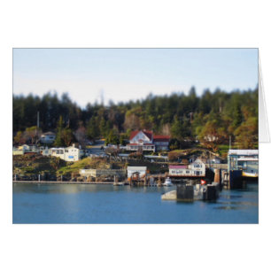 Miniaturized Orcas Island Hälsningskort