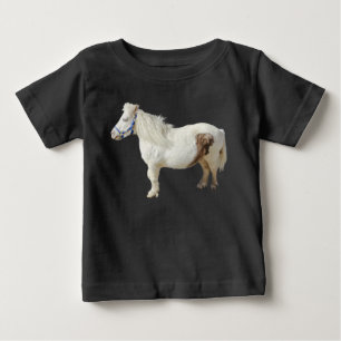 Miniatürponny mini VIT HÄST litet djur T Shirt