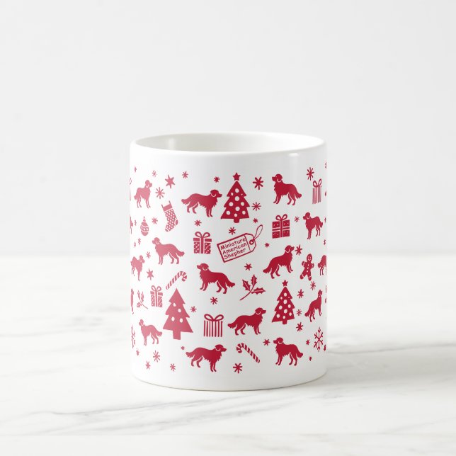 Miniatyr American Shepher-juldesign Kaffemugg (Center)