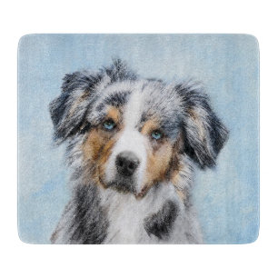 Miniatyr American Shepherd Painting - Hund Art