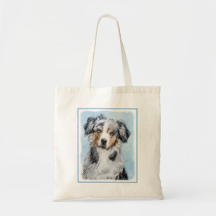 Miniatyr American Shepherd Painting - Hund Art Tygkasse