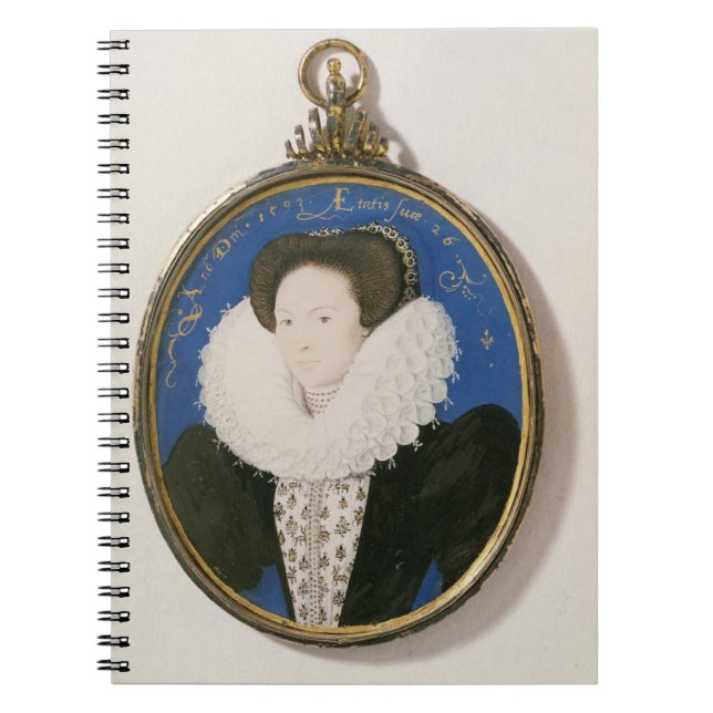 Miniatyr av Arabella Stuart, hertiginna av Lennox, Anteckningsbok (Framsidan)