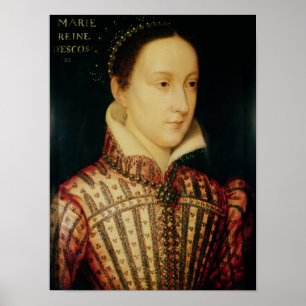 Miniatyr av den Mary drottningen av Scots, c.1560 Poster