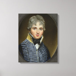 Miniatyr av William Howe de Lancey (d.1815), maj Canvastryck