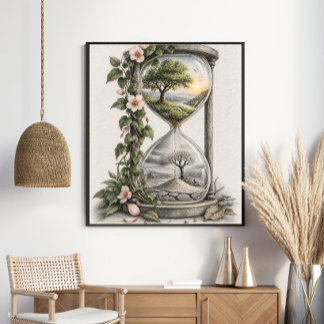 Miniatyr Bergsterrarium Glödlampa Poster