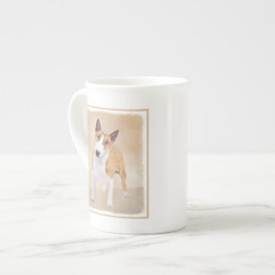Miniatyr Bull Terrier målning - Cute Original Do Benporslin Mugg