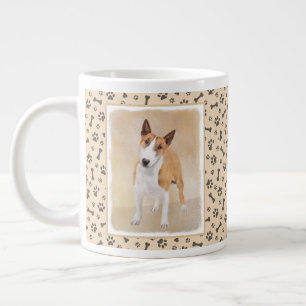 Miniatyr Bull Terrier målning - Cute Original Do Jumbo Mugg