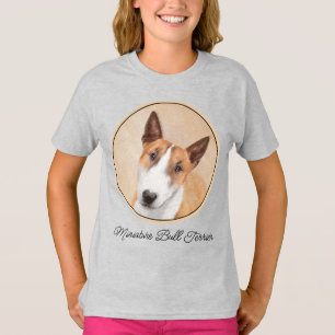 Miniatyr Bull Terrier-målning - Original hundkonst T Shirt