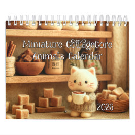 Miniatyr CottageCore Djur Kalender