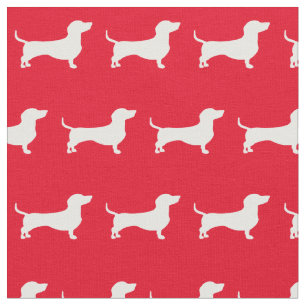Miniatyr Dachshund Weiner Hund Silhouette Pet Red Tyg