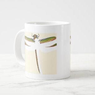 Miniatyr Dragonfly på vit bakgrund Jumbo Mugg