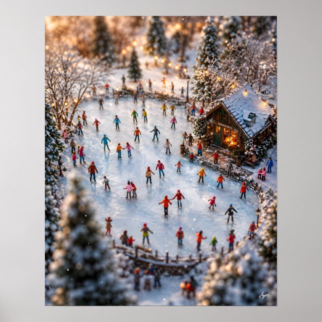 Miniatyr Isrinkad Damm Isdans Poster (Framsidan)