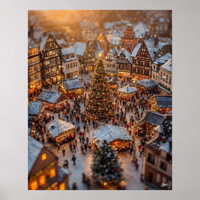 Miniatyr julmarknadsby poster (Framsidan)