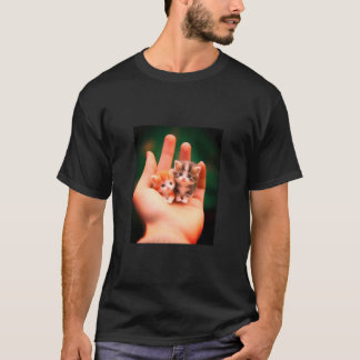 Miniatyr Kittens i Hand T Shirt