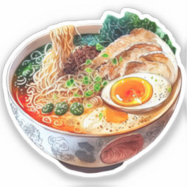 Miniatyr koreansk mat akvarell set klistermärken