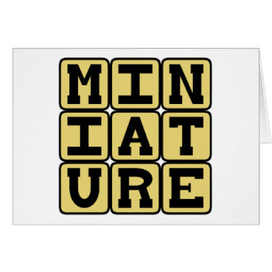 Miniatyr, kornig insamlingsbar hälsningskort