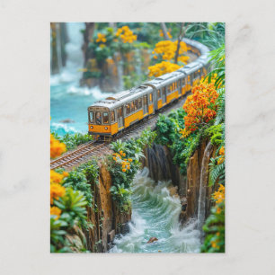 Miniatyr monorail cross fantasy canyon helg vykort