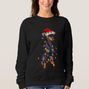 Miniatyr Pinscher Hund Light Decor jul-Hund T Shirt