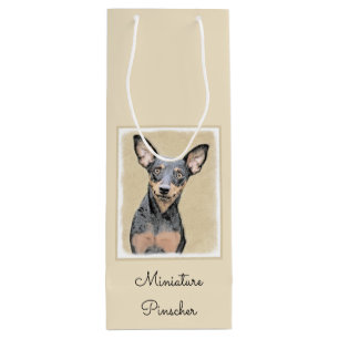 Miniatyr Pinscher Painting Cute Original Hund Art