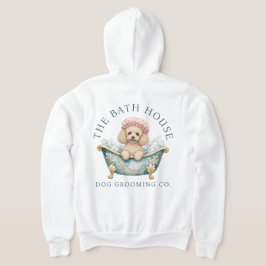 Miniatyr Pudel Hundfrisör Zip Up Hoodie T Shirt