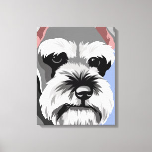 Miniatyr Schnauzer Canvas Art
