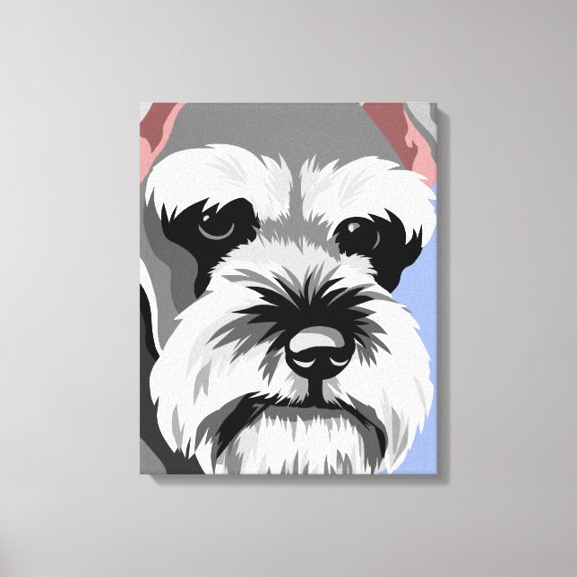 Miniatyr Schnauzer Canvas Art (Framsida)