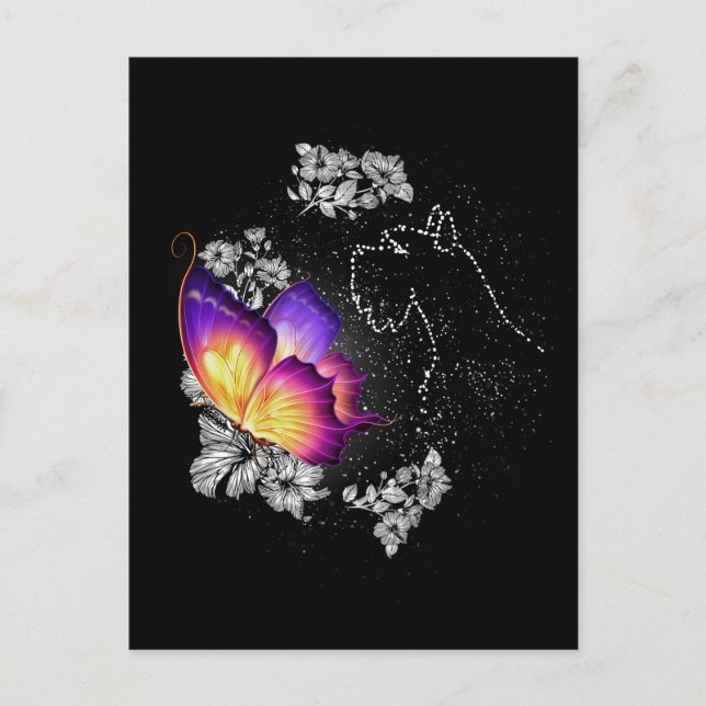 Miniatyr Schnauzer Hund I Himlen Hund Minnesmärke Vykort (Framsida)