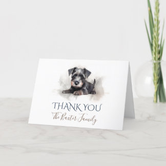 Miniatyr Schnauzer Watercolor - tackkort
