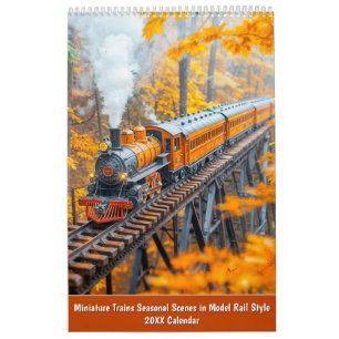 Miniatyr Tåg 2026 Kalender – Säsongs Scener i