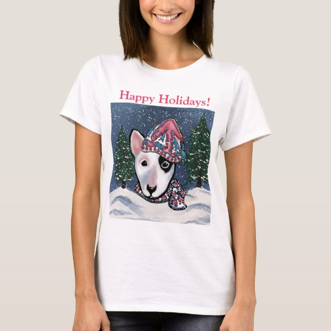 Miniatyrabullterrier  t shirt (Framsida)