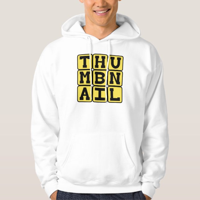 Miniatyrbild, liten förhandsvisningsbild sweatshirt med luva (Framsida)