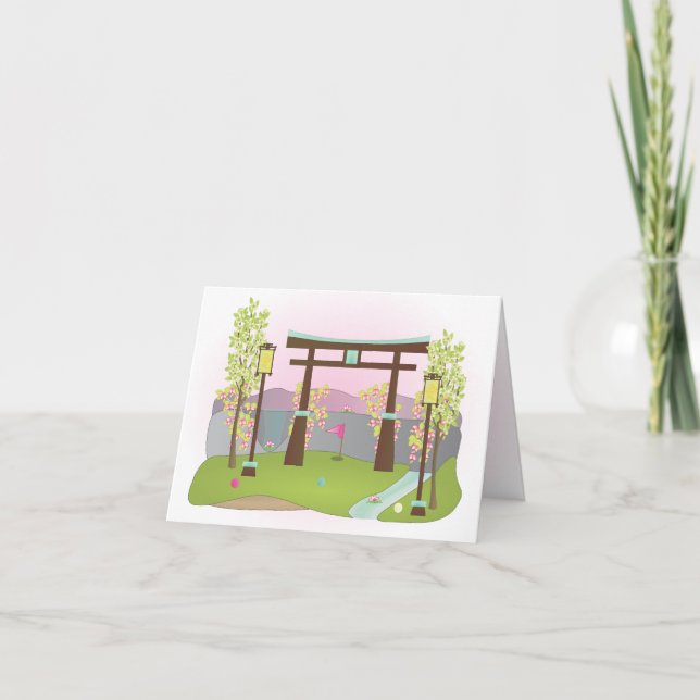 Miniatyrgolfbanahål No.4 Kort (Framsida)