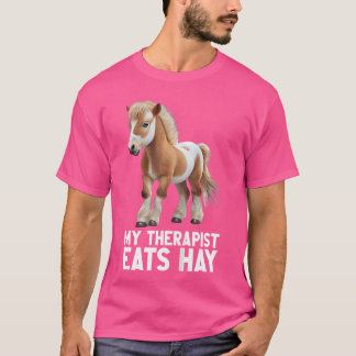 Miniatyrhäst Minihäst Husdjur Liten Häst Älskare P T Shirt