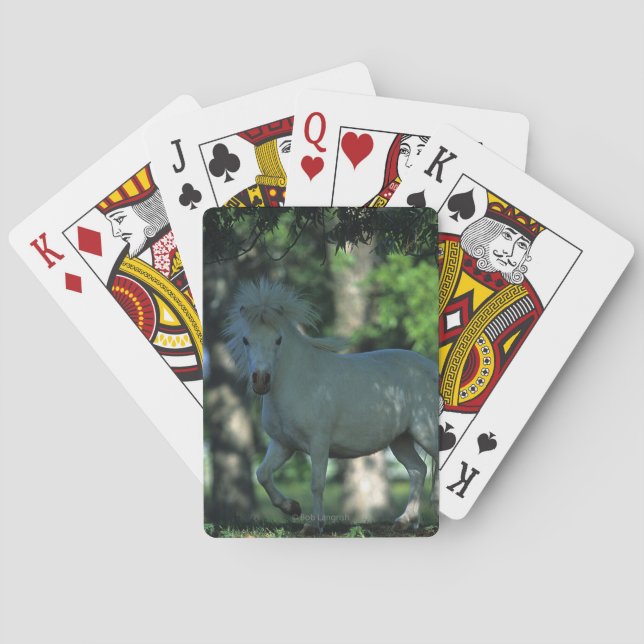 Miniatyrhästanseende i träden casinokort (Baksidan)
