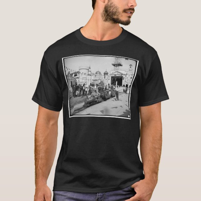 Miniatyrjärnvägen, Coneyö, N.Y. c1905 Tee (Framsida)