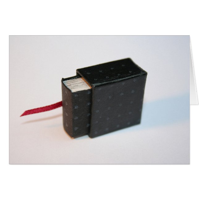 Miniatyrkonstnärens Bok med sitt boxkort Hälsningskort (Framsidan Horizontal)