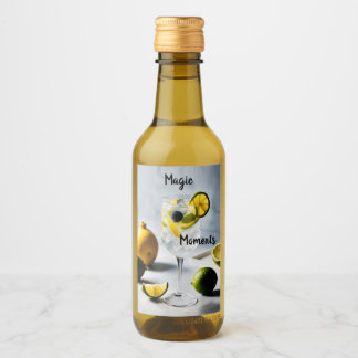 Miniatyrmagisk likör vinetikett