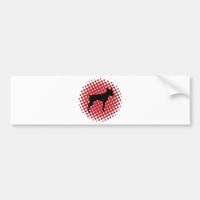 MiniatyrPinscher Bildekal (Framsidan)