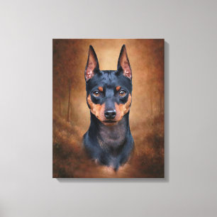 MiniatyrPinscher Canvastryck