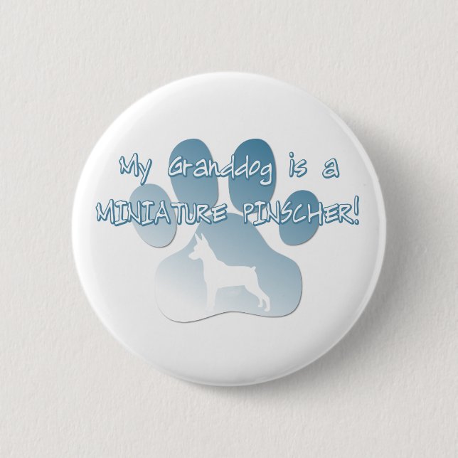 MiniatyrPinscher Granddog Knapp (Framsida)