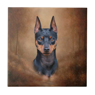 MiniatyrPinscher Kakelplatta