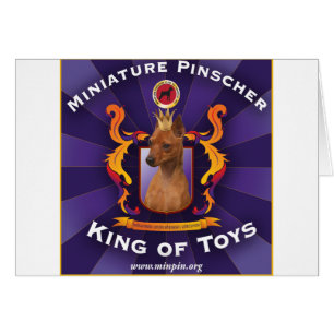 MiniatyrPinscher: Kung av leksaker Hälsningskort