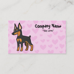 MiniatyrPinscher/Manchester Terrierkärlek Visitkort
