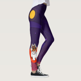 MiniatyrPinscher (minuten klämmer fast), i att Leggings