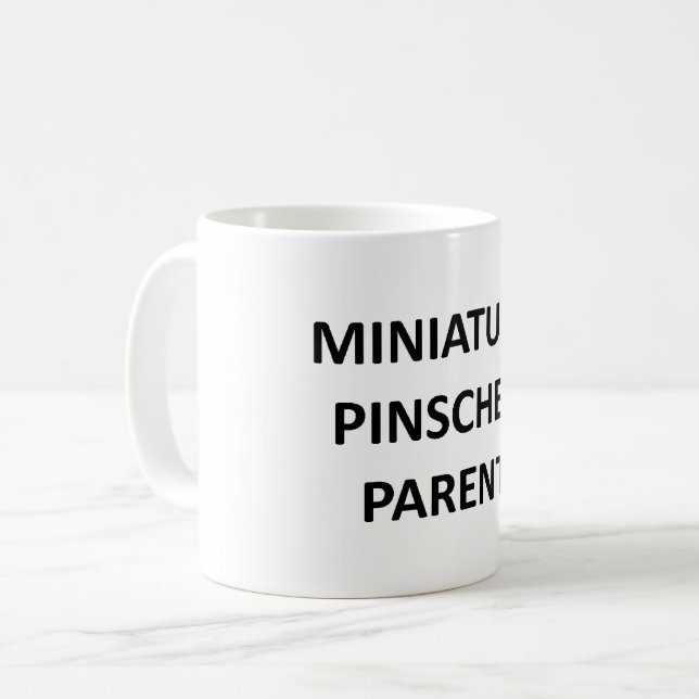 miniatyrpinscherförälder ingen pic kaffemugg (Framsida vänster)