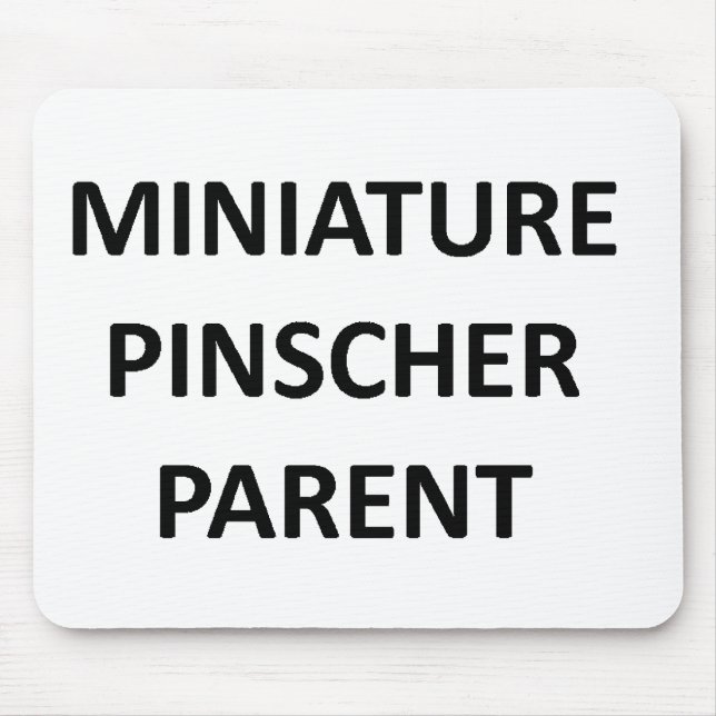miniatyrpinscherförälder ingen pic musmatta (Framsidan)