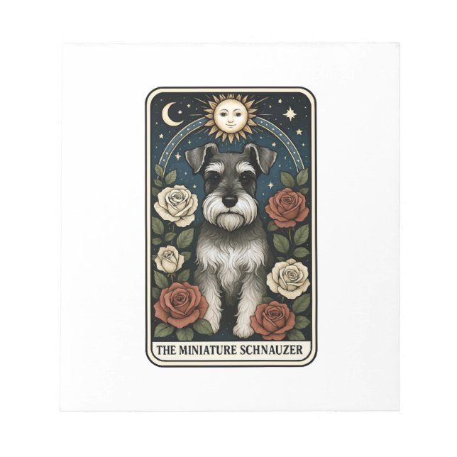 Miniatyrschnauzer Anteckningsblock (Framsida)