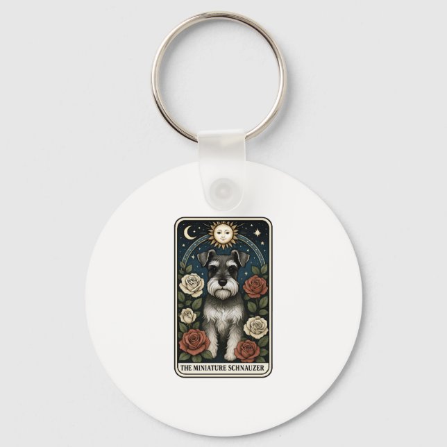 Miniatyrschnauzer Nyckelring (Framsida)