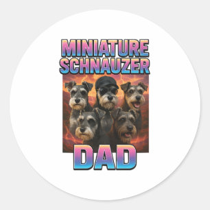 Miniatyrschnauzer Runt Klistermärke